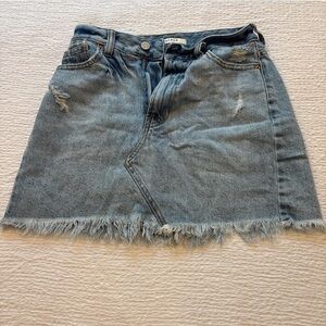 PacSun Light Blue Denim Mini Skirt